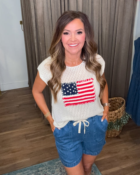 Blue Skies Knit Top
