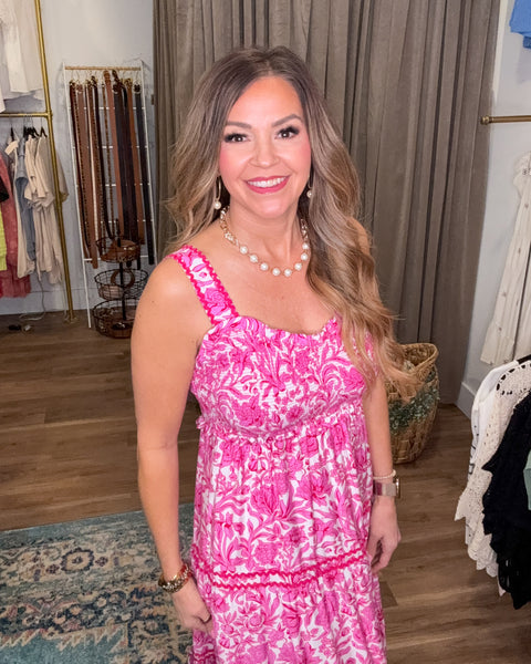 Ariella Maxi Dress - Pink
