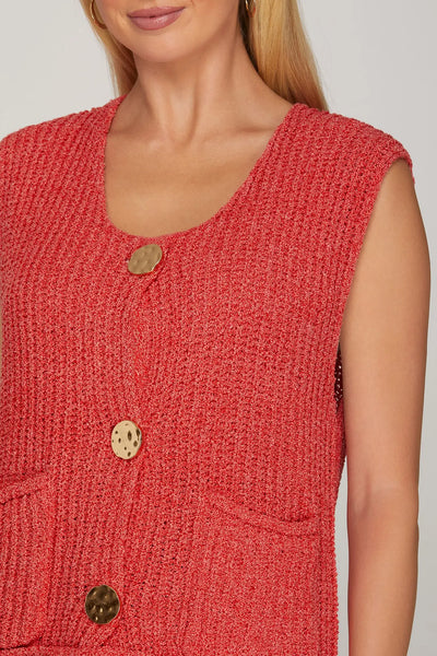 Robin Sweater Vest - Red