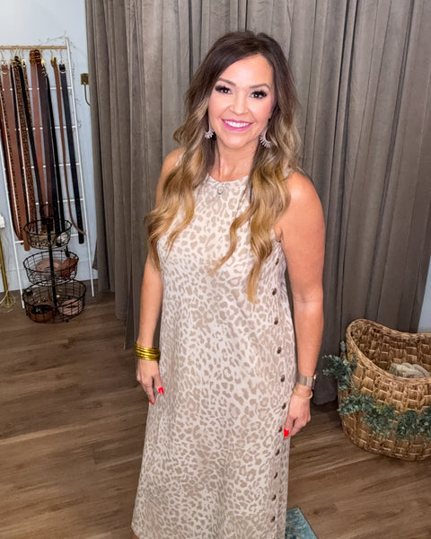 Helena Leopard Dress
