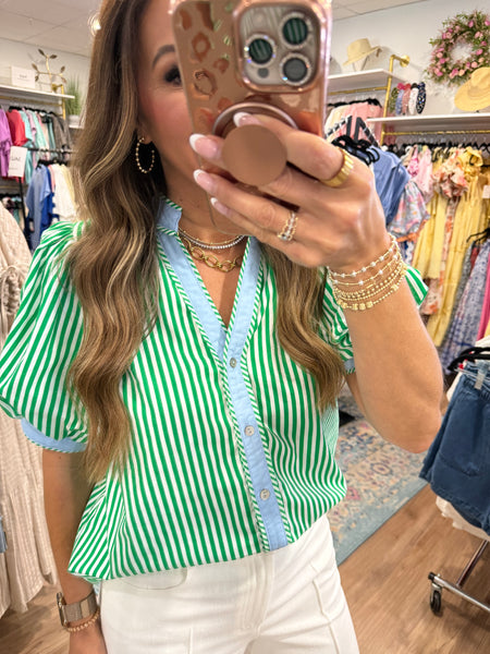 Brielle Striped Top