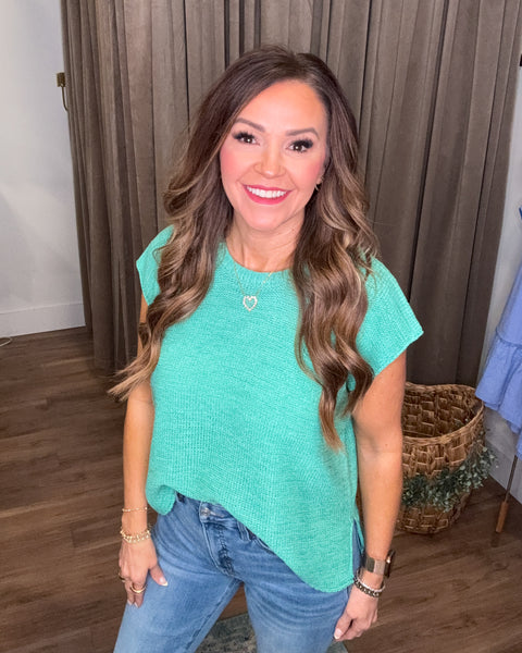 Sloane Sleeveless Sweater - Mint