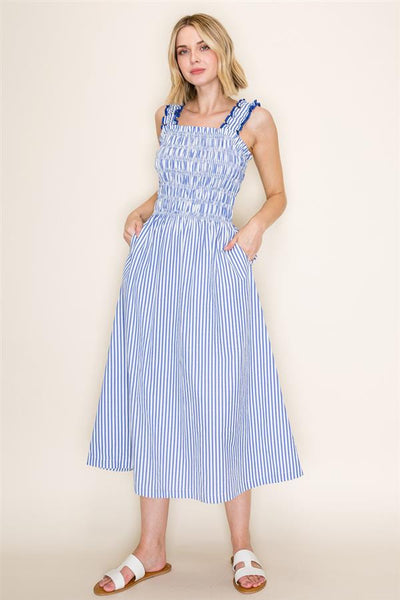 Seaside Stroll Dress - Blue