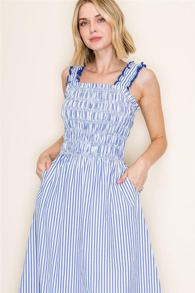 Seaside Stroll Dress - Blue