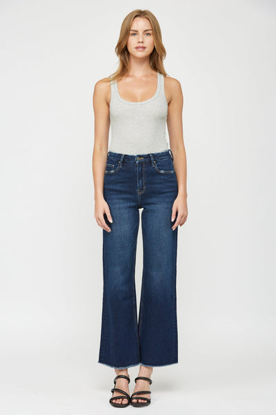 The Sadie Wide Leg Jeans - Dark