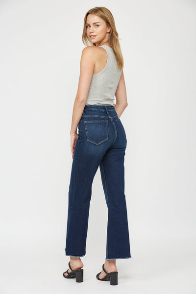 The Sadie Wide Leg Jeans - Dark