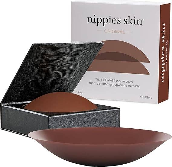 Nippies Skin Adhesive Nipple Covers: Caramel / Size 2 (D+ cups)