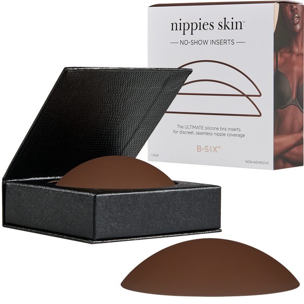 Nippies Skin Non-Adhesive Bra Liner No-show Inserts: Creme / Size 2 (D+ cups)