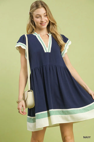 Adalyn Dress - Navy