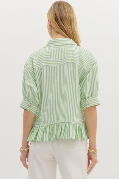 Ainsley Ruffle Trim Top