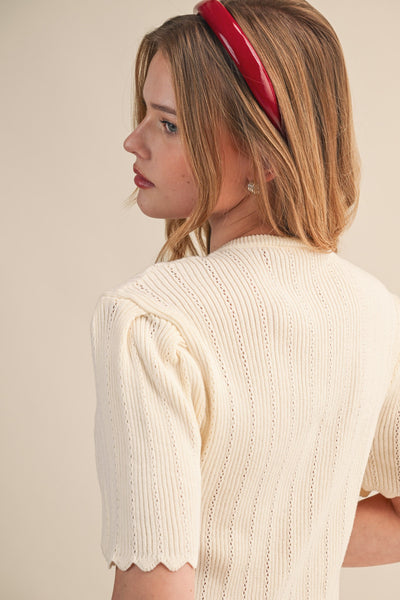 Beauty Is Here Cardigan - Ivory