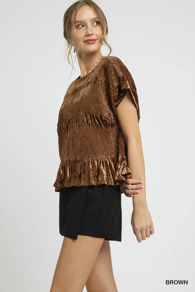 Favorite Time Velvet Top