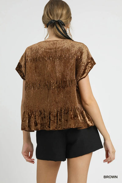 Favorite Time Velvet Top