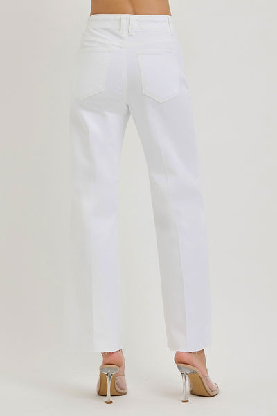 Campbell High Rise Jean - White