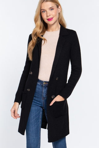 The Dapper Coatigan - Black