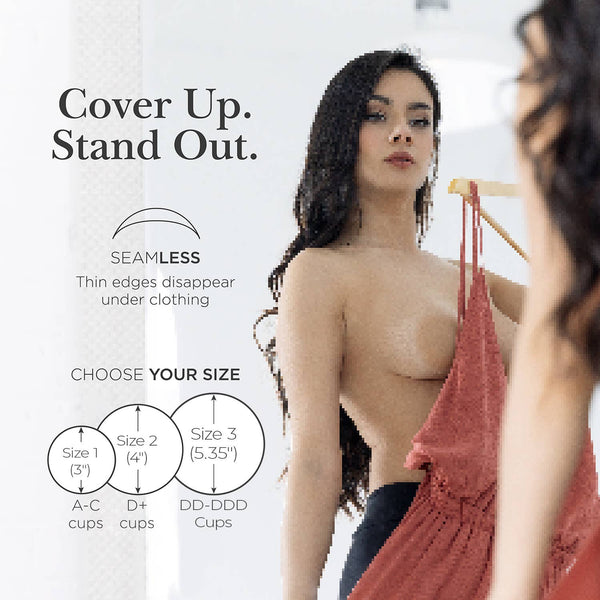 Nippies Skin Adhesive Nipple Covers: Caramel / Size 2 (D+ cups)