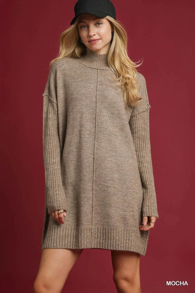 Eleanor Sweater Dress - Mocha