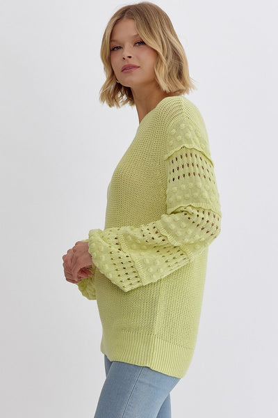 Gabby Sweater - Neon Yellow