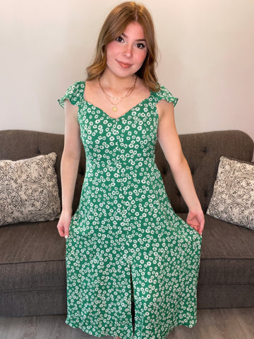 Liliana Midi Dress - Green