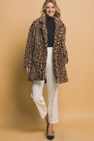 Feeling Fierce Leopard Coat