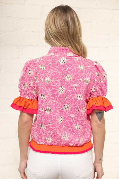 Lovely Outlook Top - Pink
