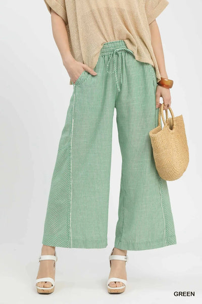 Maisy Striped Pant - Green