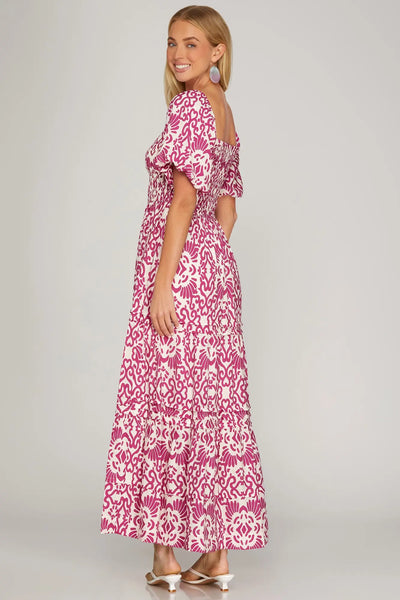 Miriam Dress - Fuchsia