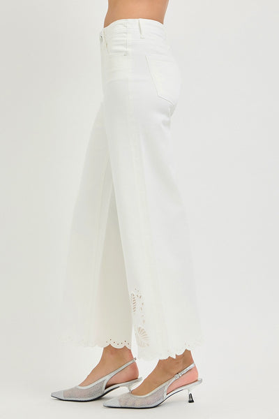 Prestyn Eyelet Jean - Cream