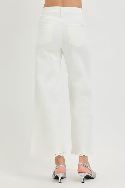 Prestyn Eyelet Jean - Cream