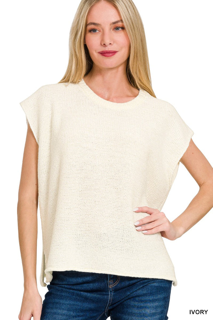 Sloane Sleeveless Sweater - Ivory