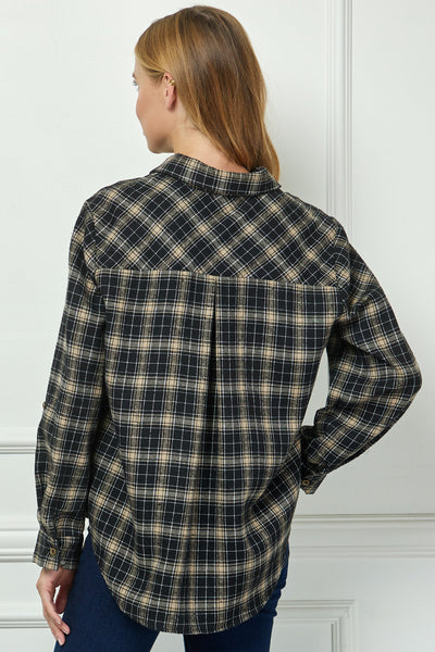 Lucille Flannel Shirt - Taupe
