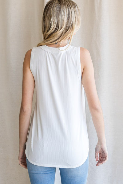 Jada V-Neck Tank - Off White