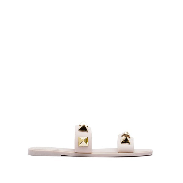 Laurie Studded Jelly Sandal - Off White