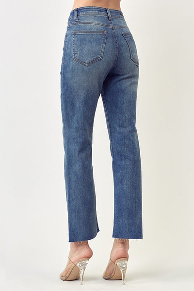 Zayla High Rise Button Fly Jean