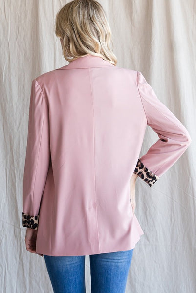 Uptown Girl Blazer - Mauve