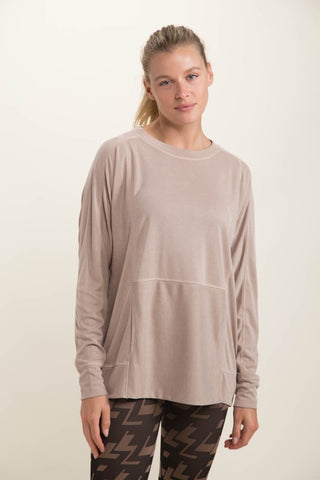 All You Can See Long-Sleeve Top - Khaki