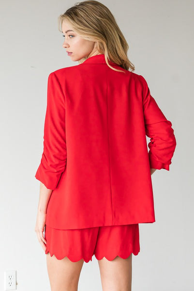 Back To Business Blazer - Red