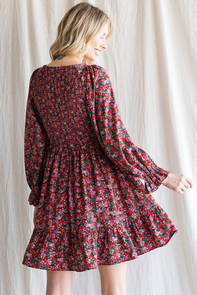 Playful Heart Floral Dress