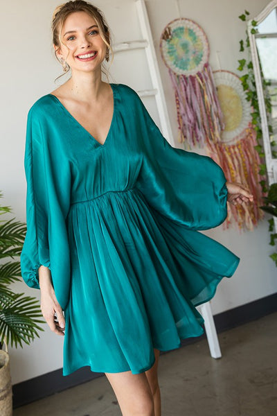 Pretty on Point Dress - Emerald