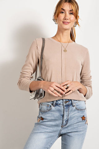 Been On My Mind Top - Khaki