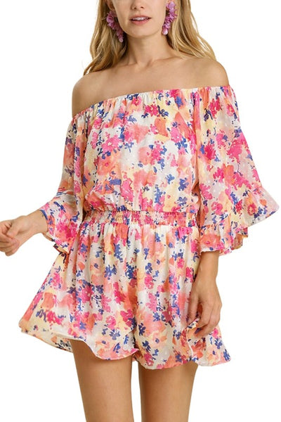Giselle Watercolor Romper