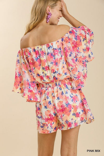 Giselle Watercolor Romper