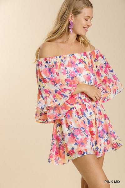Giselle Watercolor Romper