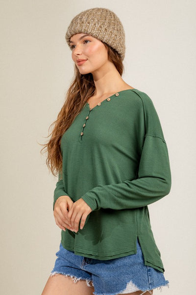 Weekend Coffee Run Top - Green