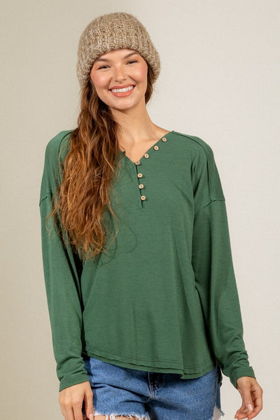 Weekend Coffee Run Top - Green