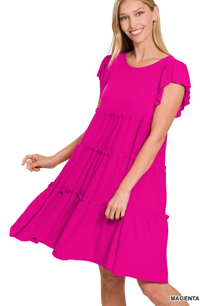 Millie Sleeveless Tiered Dress
