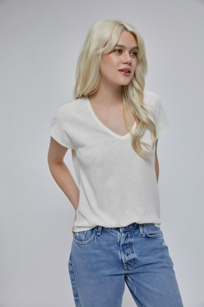 Gracie Basic Tee - Cream