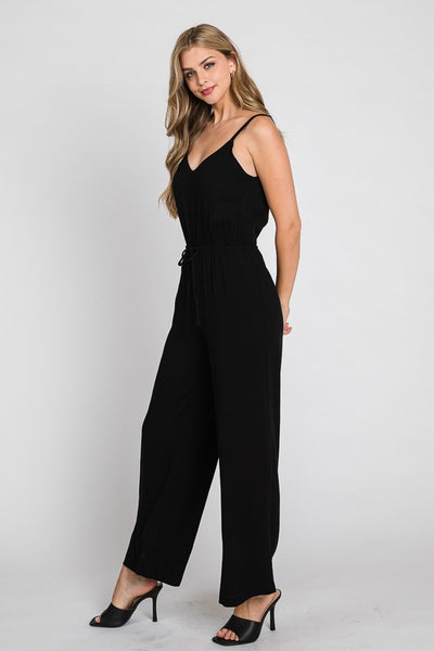 Lily Wide-Leg Jumpsuit - Black