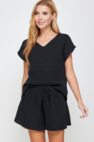 Alivia Shorts Set - Black
