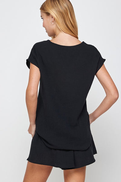 Alivia Shorts Set - Black
